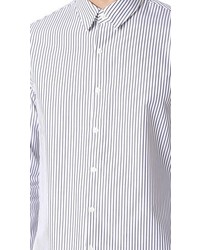 TOMORROWLAND Striped Poplin Long Sleeve Shirt