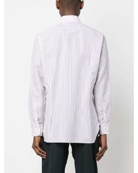 Barba Vertical Striped Cotton Shirt