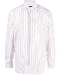 Barba Vertical Striped Cotton Shirt