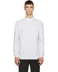 Tim Coppens White Black Striped Snap Shirt
