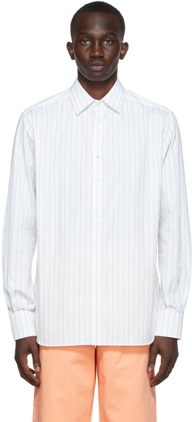 Sébline White Work Shirt, $305 | SSENSE | Lookastic