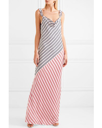 Rebecca Vallance Holly Striped Satin Piqu Maxi Dress
