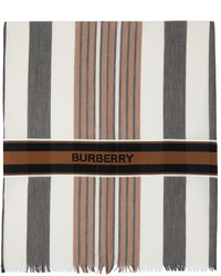 Burberry Beige Silk Montage Print Square Scarf