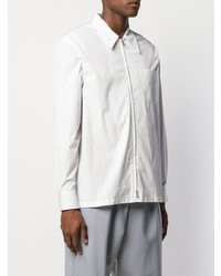 Marni Pinstripe Zipped Shirt Jacket