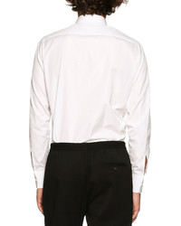 DSQUARED2 Contrast Ruched Trim Woven Shirt White