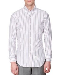 Thom Browne Striped Cotton Blend Shirt