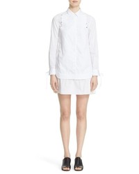 3.1 Phillip Lim Staple Detail Stripe Cotton Shirtdress