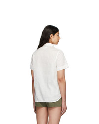 Rag and Bone White Stripe Kristine Shirt