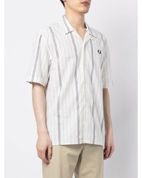 Fred Perry Embroidered Logo Striped Shirt