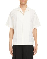 Maison Margiela Stripe Short Sleeve Button Up Camp Shirt