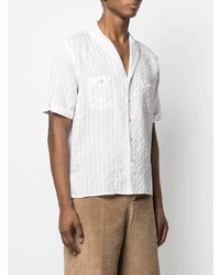 Saint Laurent Striped Short Sleeve Shirt