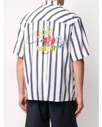 MSGM Vertical Striped Print Shirt