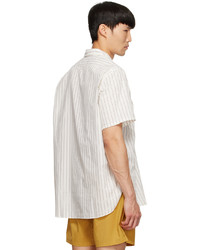 Beams Plus White Polyester Shirt