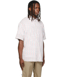 Soulland White Red Striped Basil Shirt