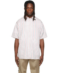 Soulland White Red Striped Basil Shirt
