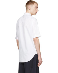 3.1 Phillip Lim White Tonal Stripe Shirt