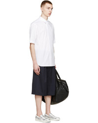 3.1 Phillip Lim White Tonal Stripe Shirt