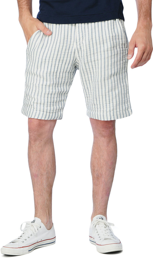 vertical striped shorts