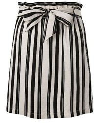 Topshop Stripe Paperbag Skirt