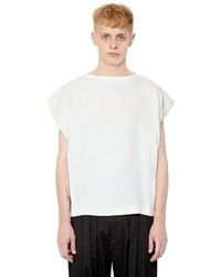 White Vertical Striped T-shirt