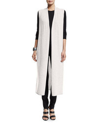 Eileen Fisher Drama Long Cashmere Vest