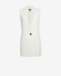 Exclusive for Intermix For Intermix Tailored Long Vest White