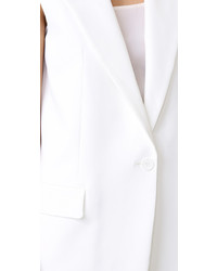 DKNY Notch Collar Vest With Open Back