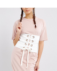 Seint Corset Belt In Cotton With Eyelet Lace Up