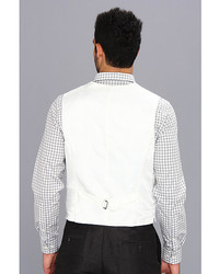 Perry Ellis Linen Cotton Herringbone Suit Vest