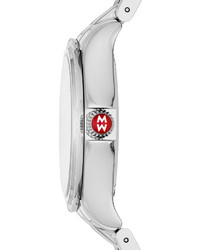 Michele 37mm Belmore Stainless Steel Watch Head With Diamonds