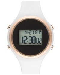 Titanium Lcd Silicone Strap Watch 39mm