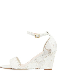 Kate Spade New York Roosevelt Lace Wedge Sandal Off White
