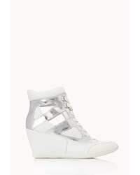 Forever 21 Clear Cut Wedge Sneakers