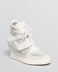 Ash Lace Up Wedge Sneakers Cool Mesh