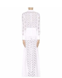 Valentino Broderie Anglaise Wide Leg Trousers