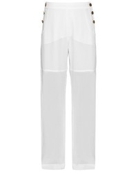 Chloé Chlo Button Fastening Crepe Trousers