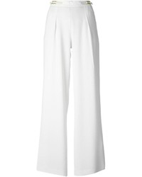Halston Heritage High Waisted Wide Leg Trousers