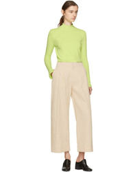 Nomia Ivory Twill Wide Leg Trousers
