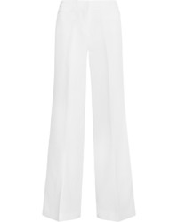 MICHAEL Michael Kors Michl Michl Kors Stretch Crepe Wide Leg Pants White,  $165, NET-A-PORTER.COM