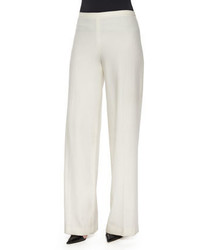 The Row Rista Side Zip Wide Leg Pants Bright White