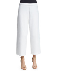 Joan Vass Wide Leg Ankle Pants Plus Size