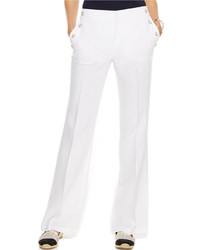 INC International Concepts Wide Leg Linen Sailor Pants