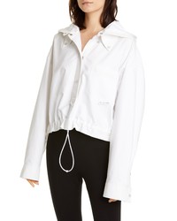 Alexander Wang Cotton Shirt Jacket With Detachable Hood