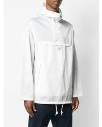 Prada Hooded Nylon Windbreaker Jacket