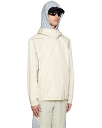 Post Archive Faction PAF Off White Asymmetric Jacket