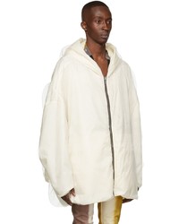 Rick Owens Off White Nylon Polyester Jacket