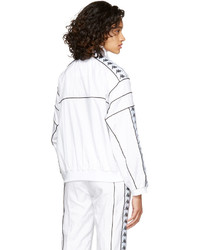 Kappa Ssense White Oversized Windbreaker Track Jacket