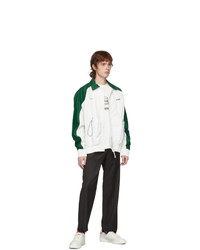 Ader Error White And Green Tortog Jacket