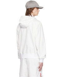 Thom Browne White Hooded Jacket