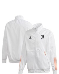 adidas White Juventus Anthem Raglan Full Zip Jacket At Nordstrom